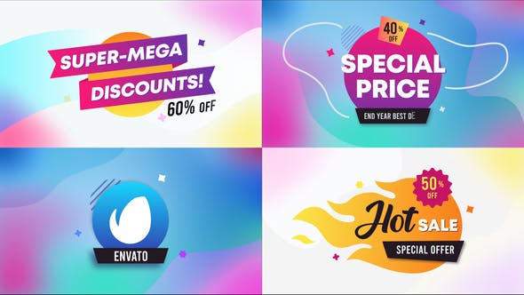 Sales Badges And Titles || After Effects - 30376437 Videohive Download