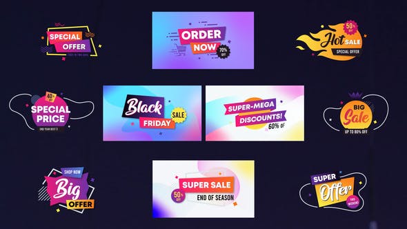 Sales Badges And Titles || Premiere Pro MOGRT - Videohive 34267958 Download