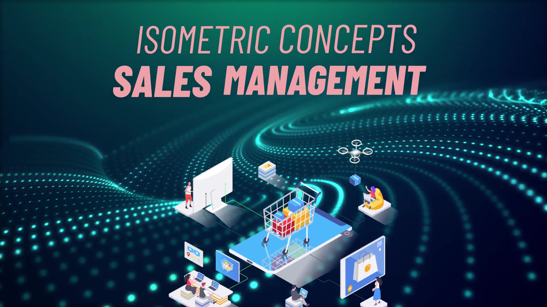 Sales management Isometric Concept Videohive 31693800 After Effects Image 3