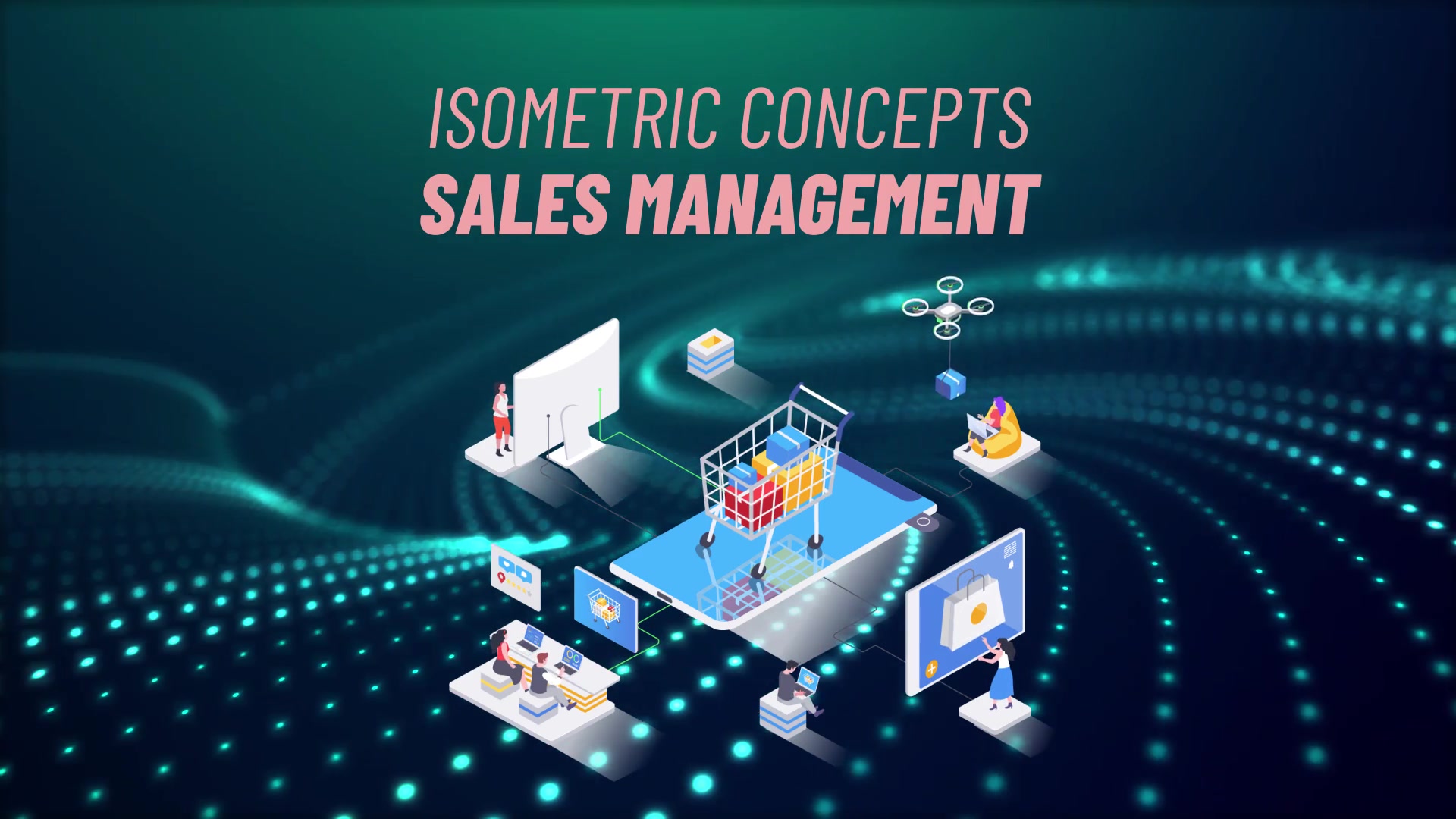 Sales management Isometric Concept Videohive 31693800 After Effects Image 4