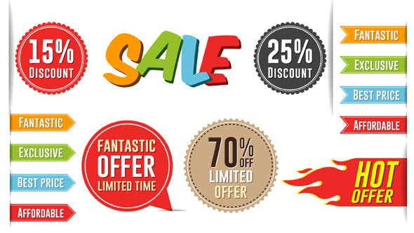 Sales Promo Tags - 9837118 Videohive Download
