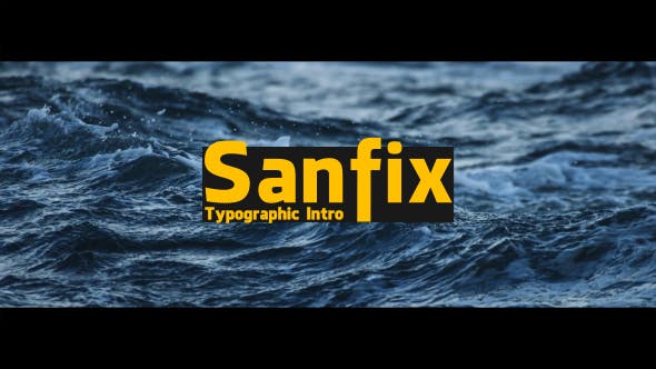 Sanfix Typographic Intro - Download Videohive 19520275