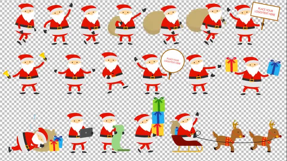 Santa Animation & Greetings - Download Videohive 9455623