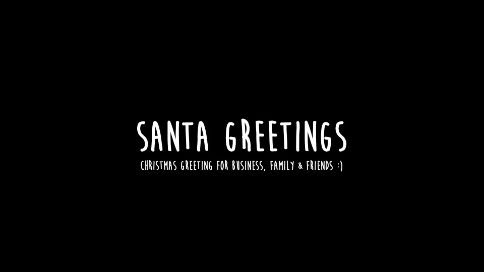 Santa Animation & Greetings - Download Videohive 9455623