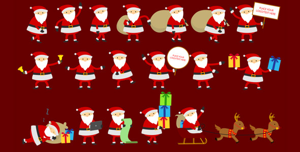 Santa Animation & Greetings - Download Videohive 9455623