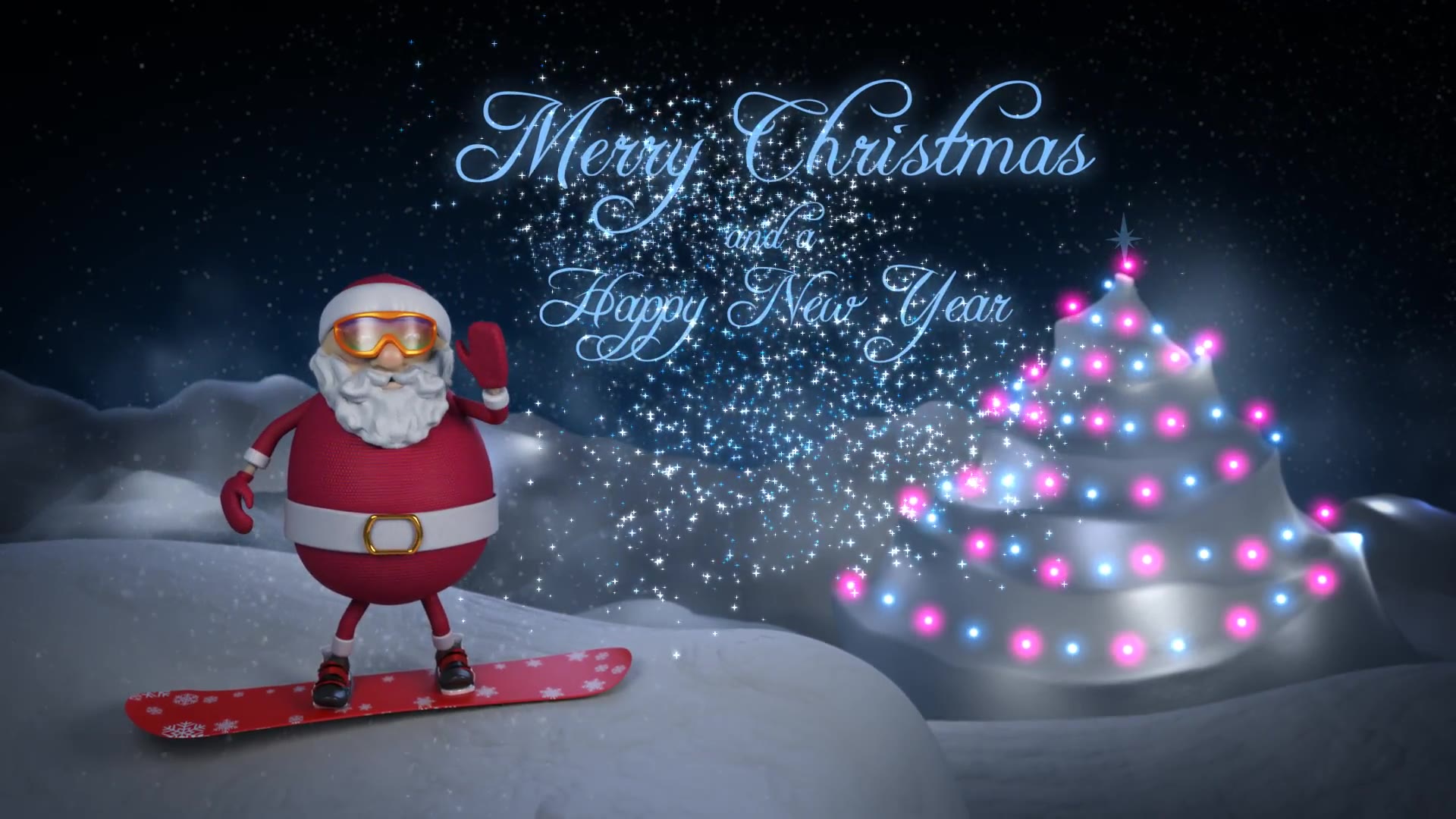 Santa Christmas Snowboard Videohive 21073887 After Effects Image 8