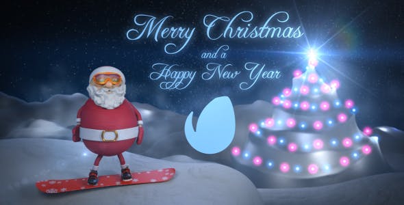 Santa Christmas Snowboard - Videohive 21073887 Download