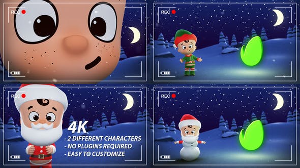 Santa & Elf Christmas, New year Animation Opener - Download 22954856 Videohive