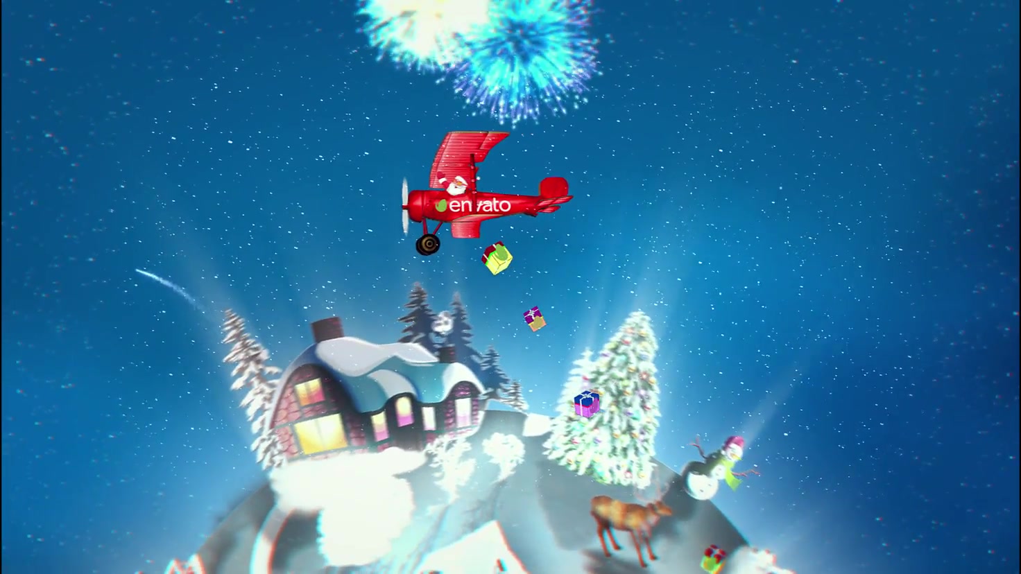 Santas Plane Christmas Card | After Effects Template Videohive 22772820 After Effects Image 5