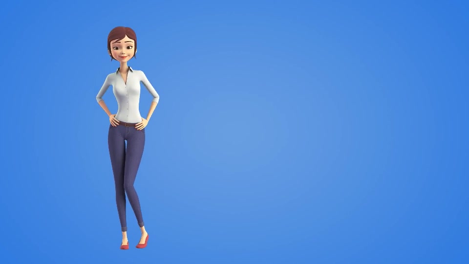 Sara 3D Character Beautiful Woman Presenter Explainer - Download Videohive 15765569