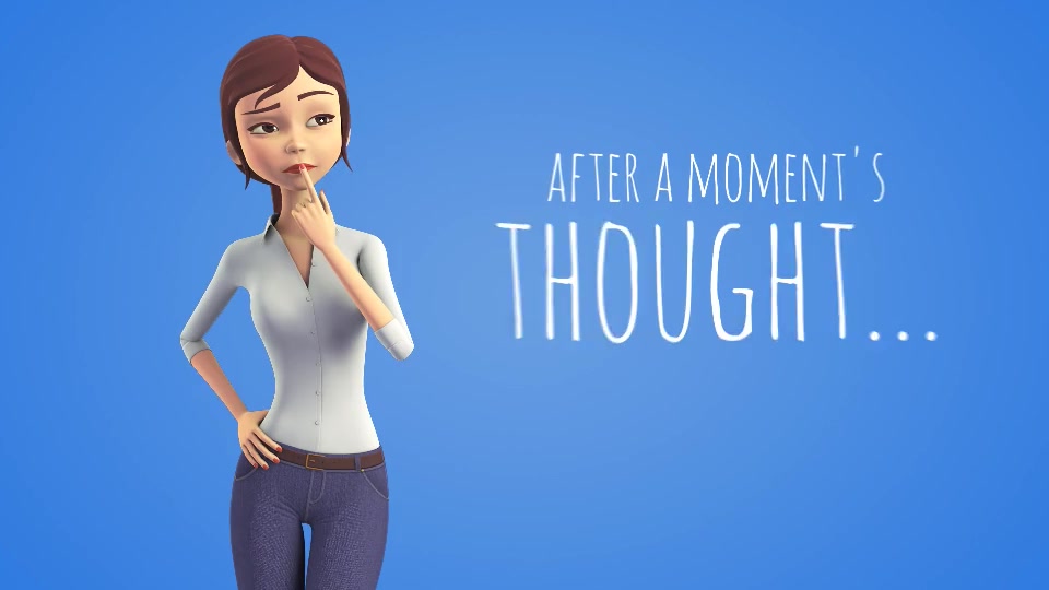 Sara 3D Character Beautiful Woman Presenter Explainer - Download Videohive 15765569