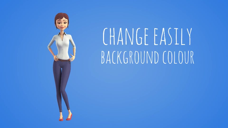 Sara 3D Character Beautiful Woman Presenter Explainer - Download Videohive 15765569