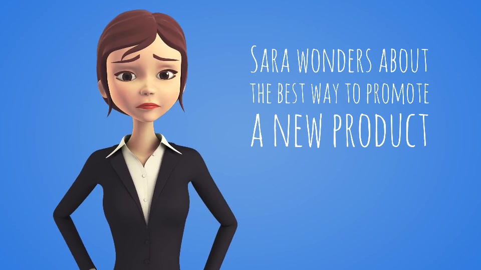 Sara 3D Character in Business Suit Beautiful Woman Presenter/Manager - Download Videohive 16129254