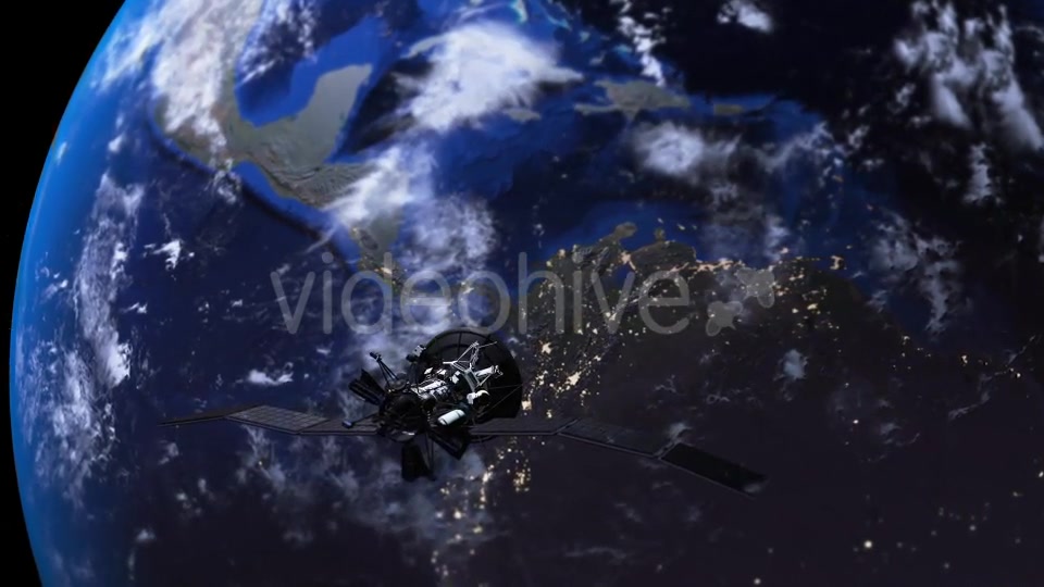 Satellite over Earth - Download Videohive 16667289