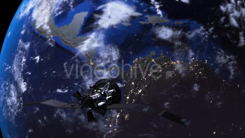 Satellite over Earth - Download Videohive 16667289