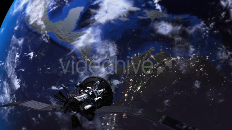 Satellite over Earth - Download Videohive 16667289