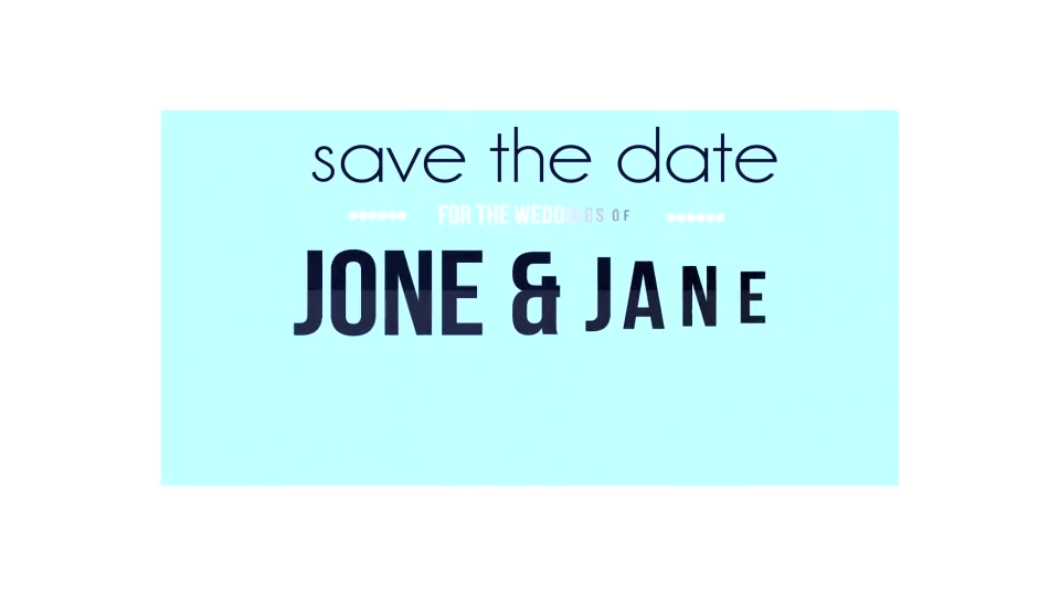 Save The Date Flat Wedding Invitation - Download Videohive 8230604