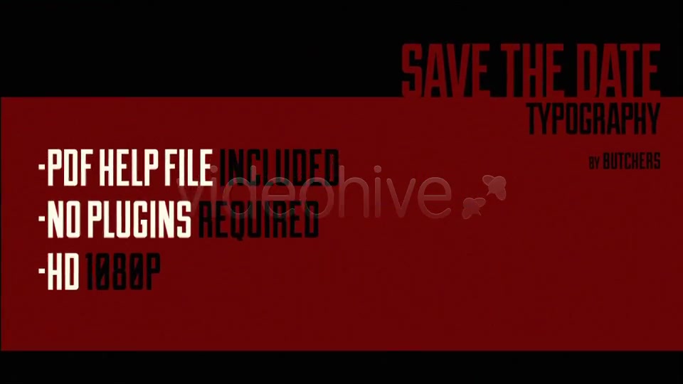 Save The Date Typography - Download Videohive 4507764