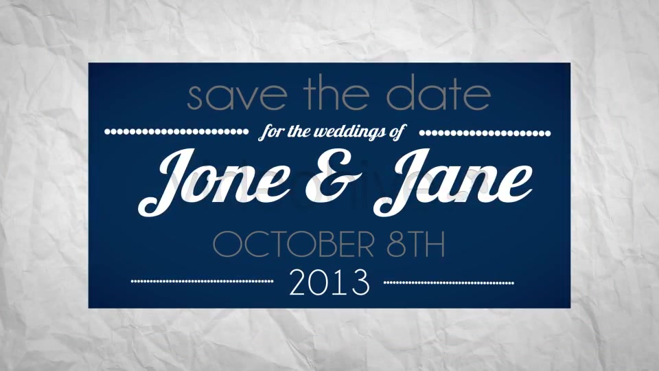 Save The Date Wedding Invitation Videohive 5170048 After Effects Image 9