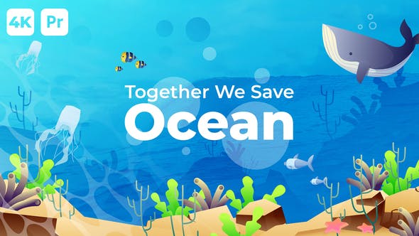 Save The Ocean Slideshow | Premiere Pro MOGRT - Download 35085667 Videohive