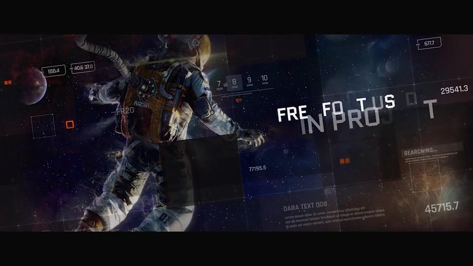 Sci Fi Opener / Hi Tech Slideshow / Futuristic Film Credits / HUD Elements / Space Science Videohive 21218914 After Effects Image 8