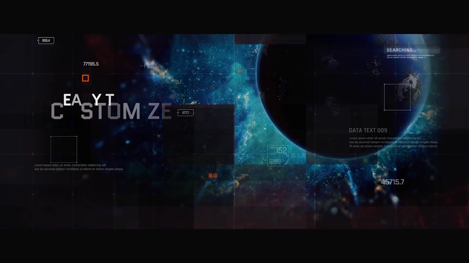 Sci Fi Opener / Hi Tech Slideshow / Futuristic Film Credits / HUD Elements / Space Science Videohive 21218914 After Effects Image 9