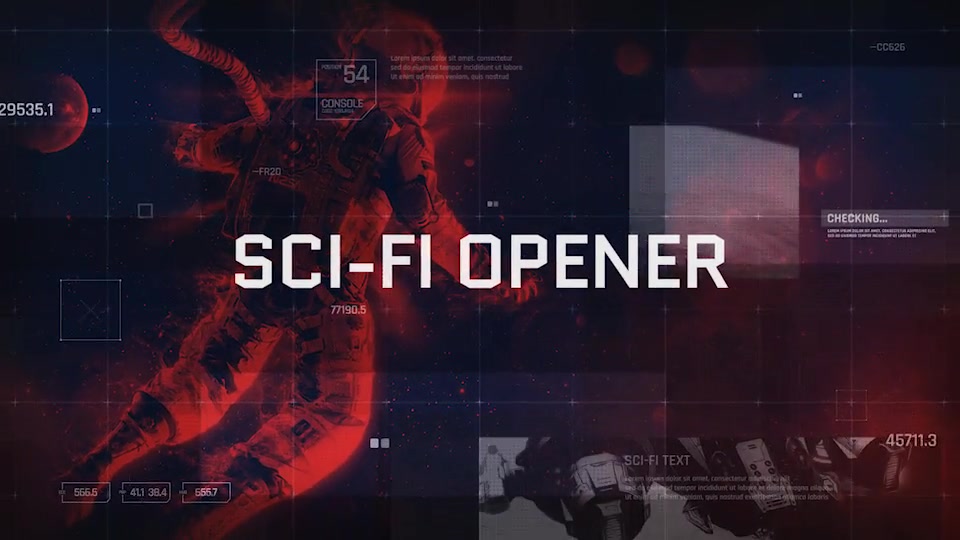 Sci Fi Opener / Hi Tech Slideshow / Futuristic Film Credits / HUD Elements / Space Science Videohive 20633225 After Effects Image 12