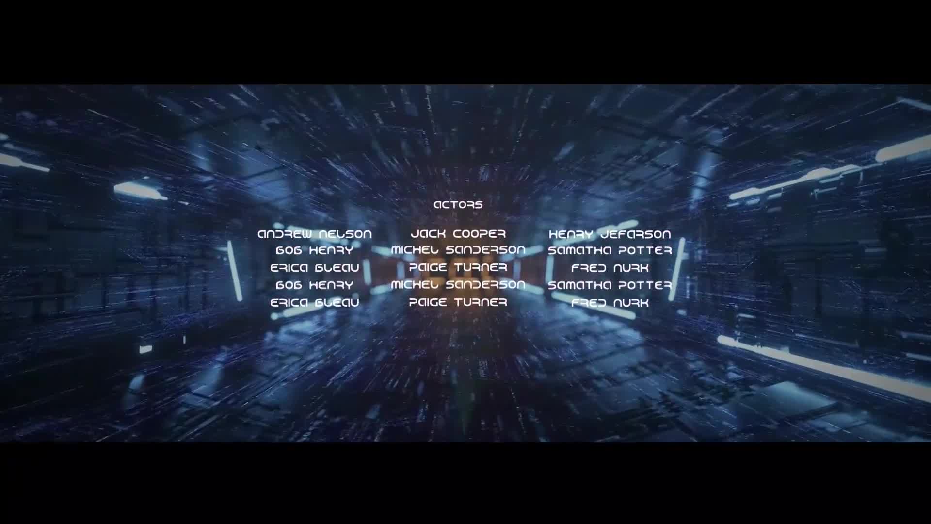 Sci fi Tunnel Credits Videohive 25354049 After Effects Image 9