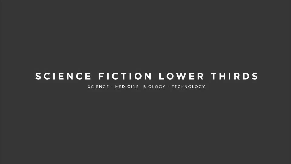 Science Fiction Lower Thirds Videohive 24599732 After Effects Image 1
