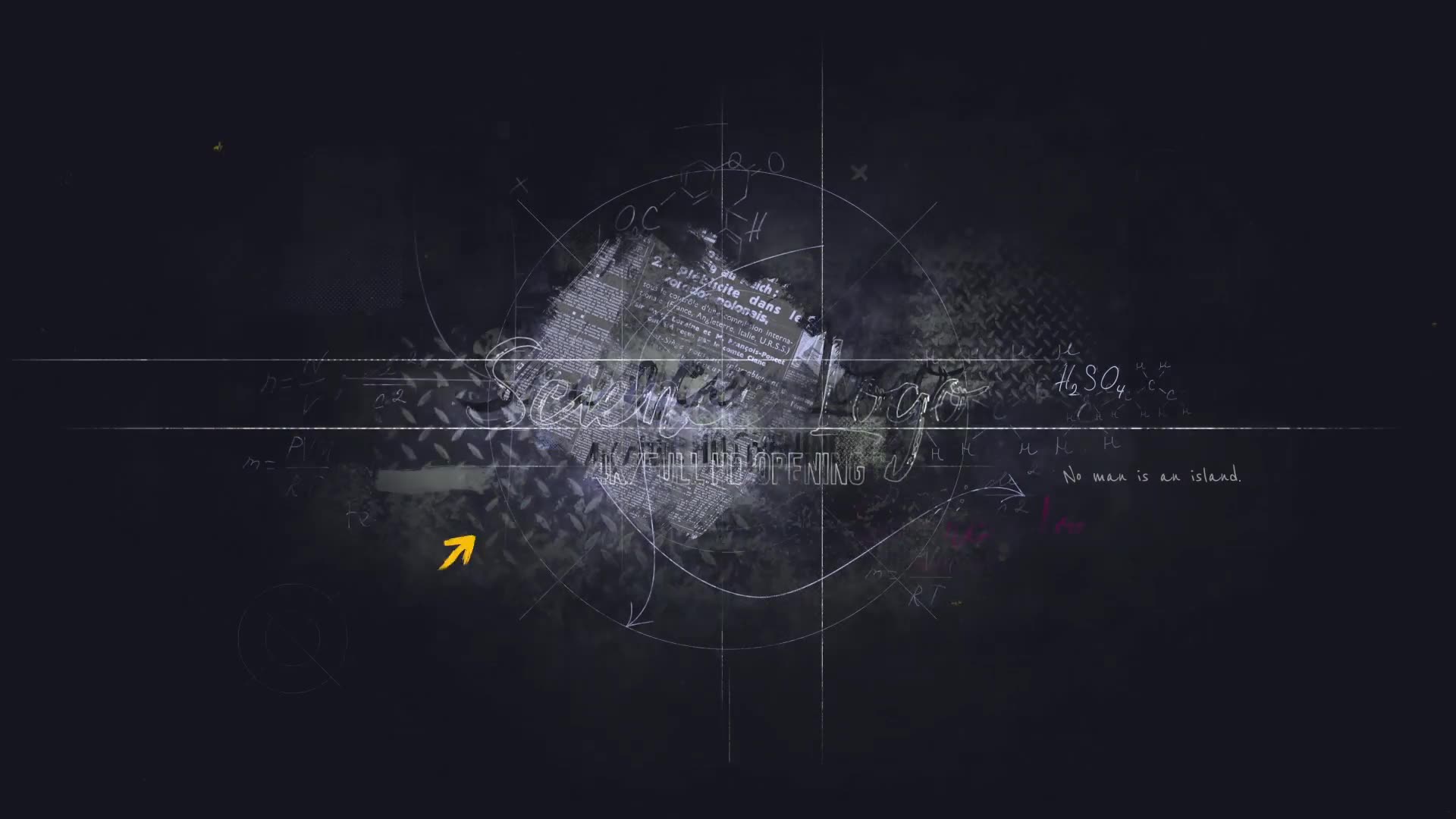 Science Logo/ Back to School/ Chalk Board Intro/ Mathematical Formulas/ Grunge Style/ Dust Scratches Videohive 23785501 After Effects Image 2