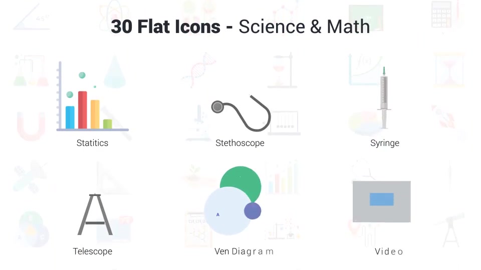 Science & Math Icons Videohive 36650618 After Effects Image 11