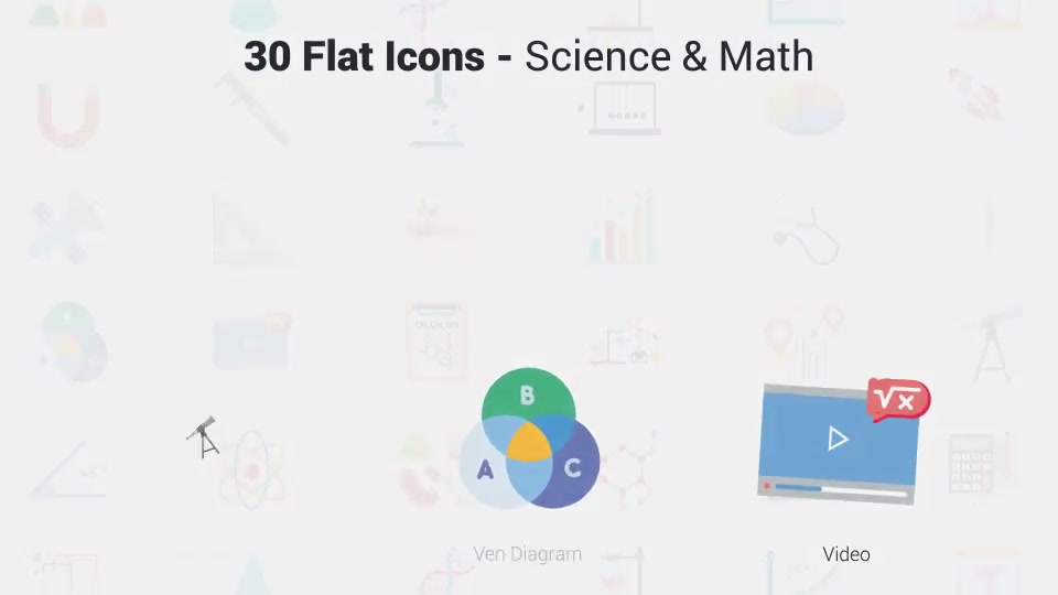 Science & Math Icons Videohive 36650618 After Effects Image 12