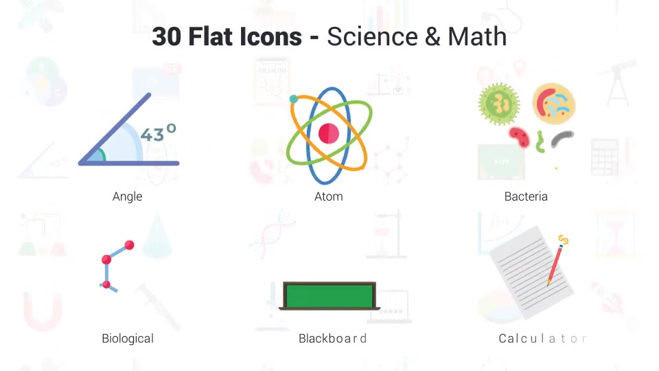 Science & Math Icons Videohive 36650618 After Effects Image 6