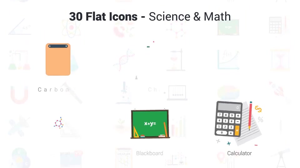 Science & Math Icons Videohive 36650618 After Effects Image 7