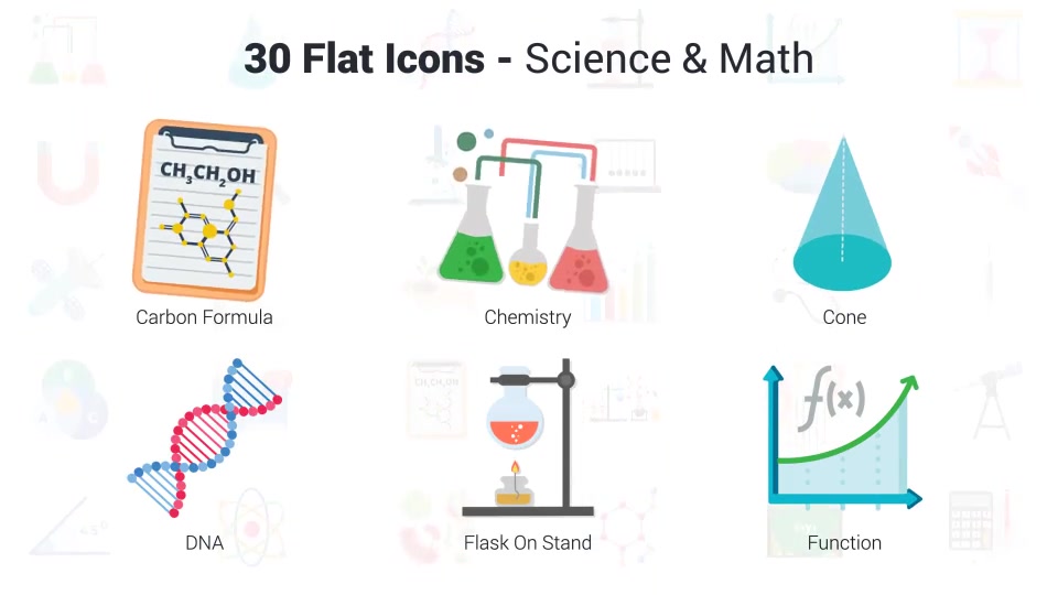 Science & Math Icons Videohive 36650618 After Effects Image 8