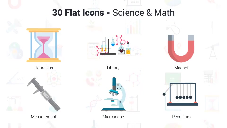 Science & Math Icons Videohive 36650618 After Effects Image 9