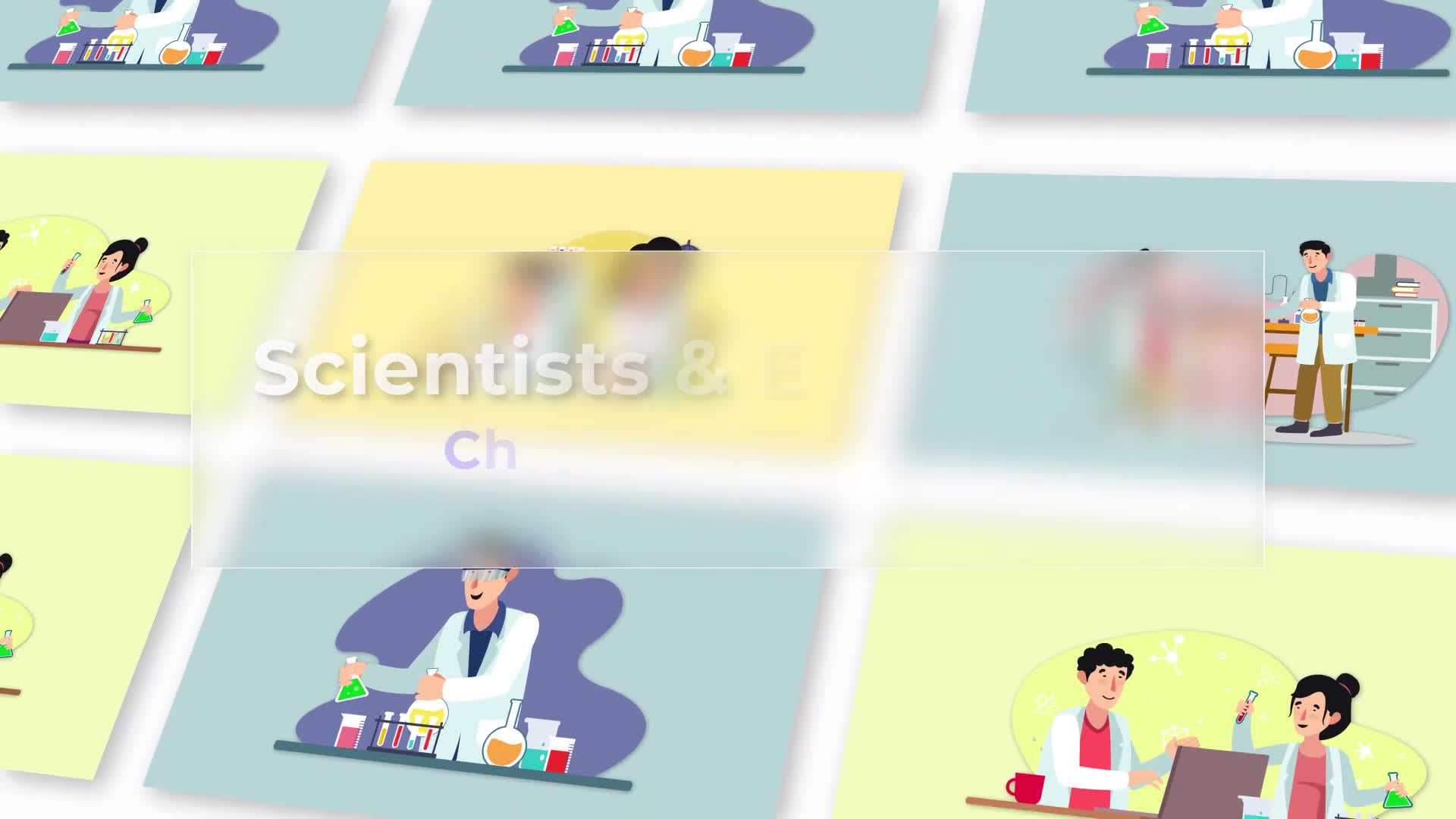 Scientists And Experiment Animated Scene Pack Videohive 36766851 After Effects Image 1