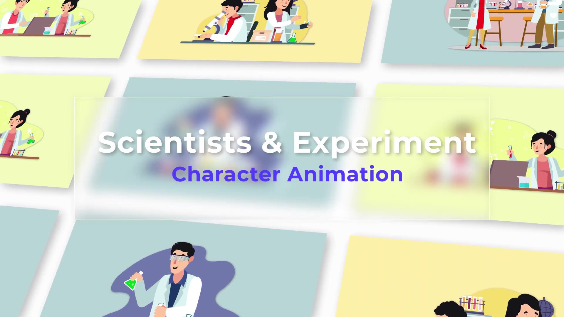 Scientists And Experiment Animated Scene Pack Videohive 36766851 After Effects Image 2
