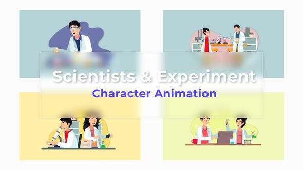 Scientists And Experiment Animated Scene Pack - 36766851 Download Videohive