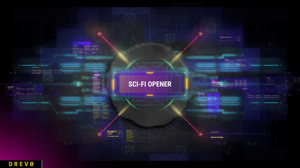 Scifi Intro/ FUI HUD/ Moon and Space Sci fi Holographics Intro Element Reveal/ Iron man/ Interface - Videohive 25265750 Download