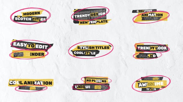 Scotch Tape Titles - Download Videohive 35785569