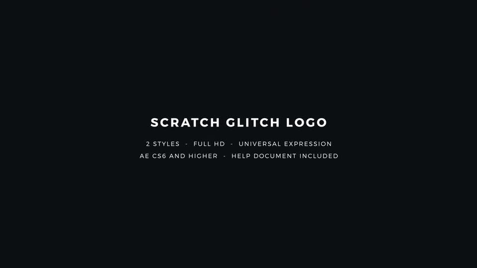 Scratch Glitch Logo - Download Videohive 20605018