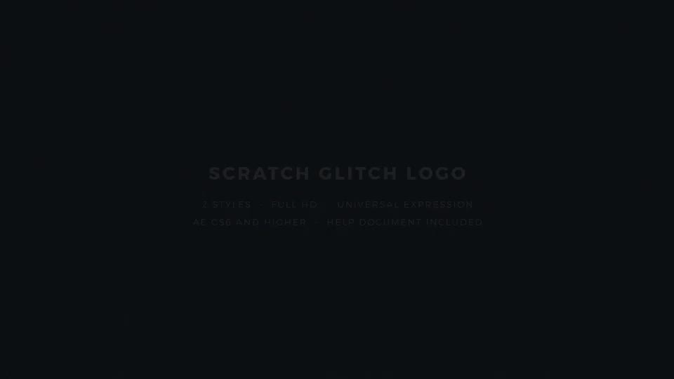 Scratch Glitch Logo - Download Videohive 20605018