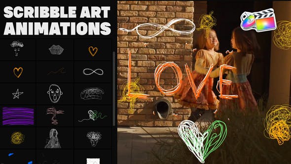 Scribble Art Animations for FCPX - Videohive 36271133 Download