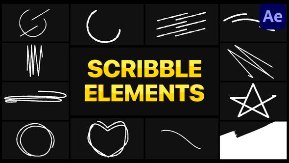 Scribble Elements 02 | After Effects - 30256873 Videohive Download
