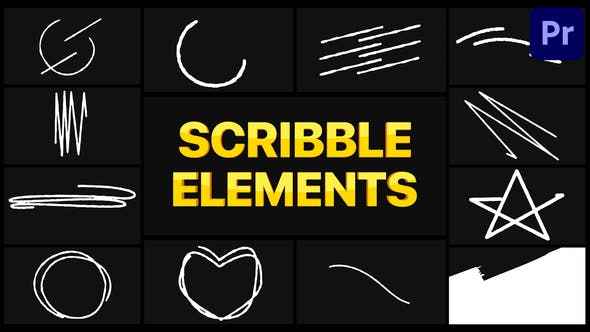 Scribble Elements 02 | Premiere Pro MOGRT - Videohive Download 30257219