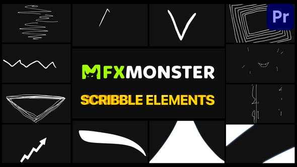 Scribble Elements | Premiere Pro MOGRT - Videohive Download 32282687