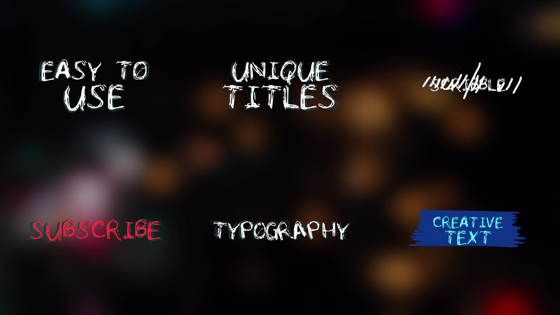 Scribble Titles | After Effects Videohive 33616215 After Effects Image 7