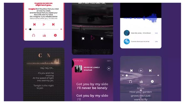 Scrolling Lyric Template Music - Download Videohive 30245386