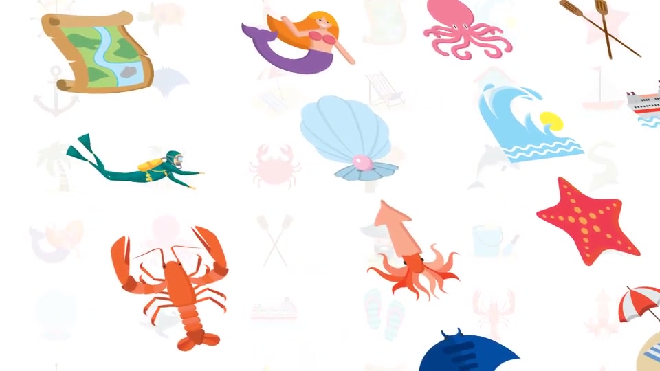 Sea Life Icons Videohive 36225565 After Effects Image 3